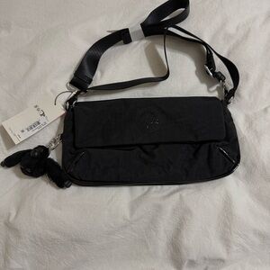 Kipling Black Crossbody Bag with Monkey Charm